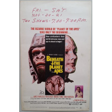 Beneath the Planet of the Apes - Original 1969 Window Card